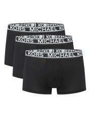 Ανδρικά Μπόξερ Michael Kors 6BR1T11133-001, 3pack Trunks Super Stretch, ΜΑΥΡΟ