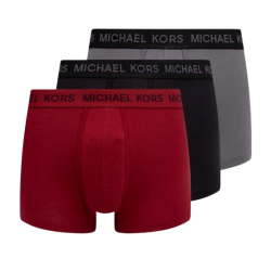 Ανδρικά Μπόξερ Πολυτελείας Michael Kors 6F31T10773-634 3pack Supreme Touch Trunk, VIKING RED