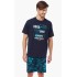 Ανδρική Πυζάμα Minerva 90-70982 BORA-BORA με Shorts και κοντό μανίκι ΜΠΛΕ MARIN