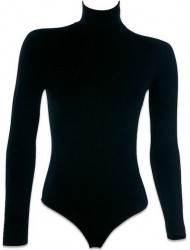 Minerva 90-91910-045, Γυναικεία Κορμάκι Ζιβάγκο Μακρύ Μανίκι Fimelle Modal, ΜΑΥΡΟ