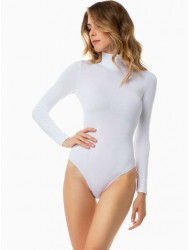 Minerva 90-91910-05, Γυναικεία Κορμάκι Ζιβάγκο Μακρύ Μανίκι Fimelle Modal, ΑΣΠΡΟ