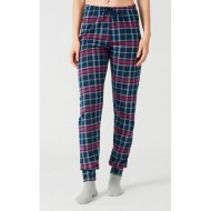 Minerva 90-53011, Γυναικείο Βαμβακερό Παντελόνι Πυτζάμας, ΜΠΛΕ/ΜΩΒ ΚΑΡΟ Minerva 90-53011, Γυναικείο Βαμβακερό Παντελόνι Πυτζάμας, ΜΠΛΕ/ΜΩΒ ΚΑΡΟ