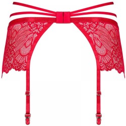 Obsessive Loventy Garter Belt Plus Size, Γυναικεία Ζαρτιέρα ΚΟΚΚΙΝΗ