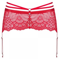 Obsessive Loventy Garter Belt Plus Size, Γυναικεία Ζαρτιέρα ΚΟΚΚΙΝΗ