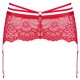 Obsessive Loventy Garter Belt Plus Size, Γυναικεία Ζαρτιέρα ΚΟΚΚΙΝΗ