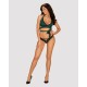 Obsessive Sensuelia 2-pcs Set Green Γυναικείο Σετ Σουτιέν και String, ΣΜΑΡΑΓΔΙ