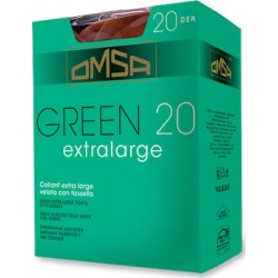 Καλσόν mousse καθημερινής χρήσης,  Omsa Green 20 ΜΑΥΡΟ