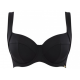 Σουτιέν Μαγιό για μεγάλο στήθος, PANACHE Anya Riva Full Cup Bikini Top SW1302 ΜΑΥΡΟ