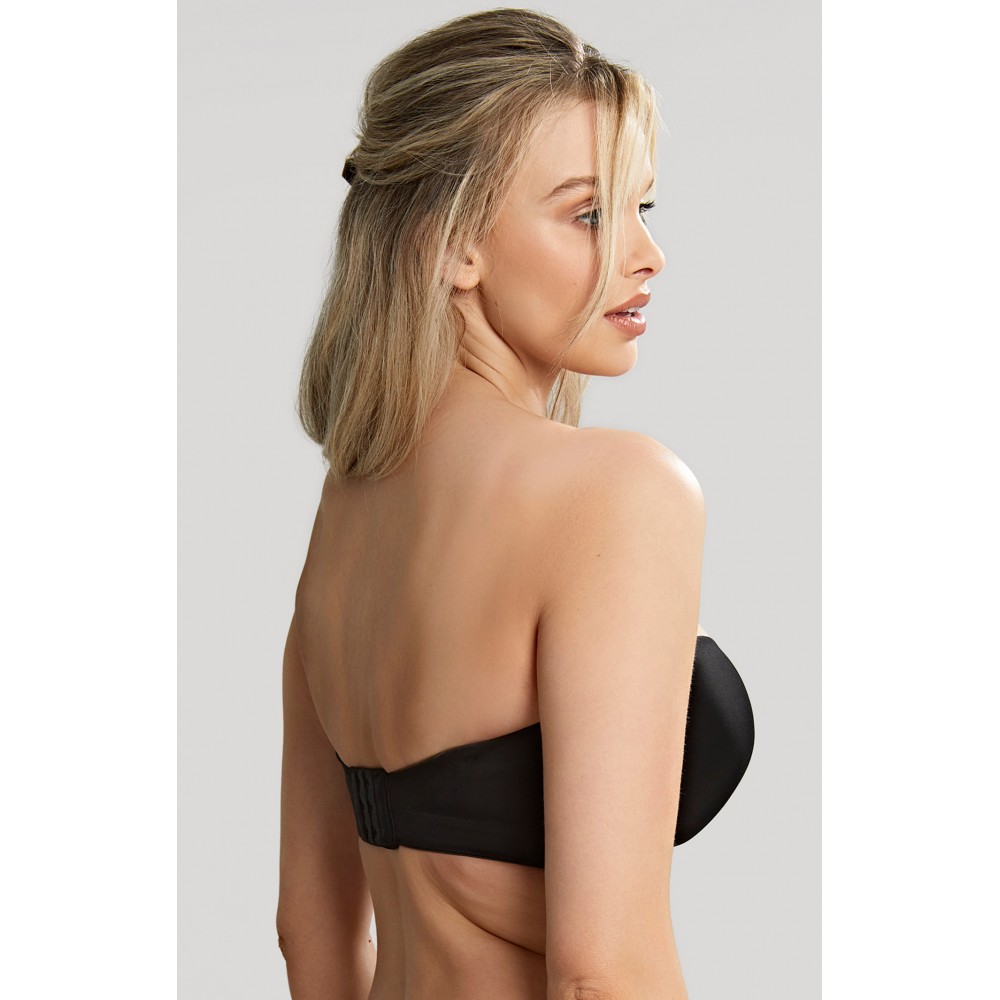 Panache Faith 10660, Σουτιέν strapless για μεγάλο στήθος με βαθύ ντεκολτέ, ΜΑΥΡΟ