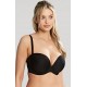 Panache Faith 10660, Σουτιέν strapless για μεγάλο στήθος με βαθύ ντεκολτέ, ΜΑΥΡΟ