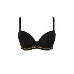 Σουτιέν για μεγάλο στήθος Panache Clara 7251 Moulded Sweetheart Bra, ΜΑΥΡΟ