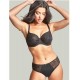 Panache Tango Luxe 9076 , Balconnet Bra, Σουτιέν για μεγάλο στήθος,  cup E, F, G, ΜΑΥΡΟ