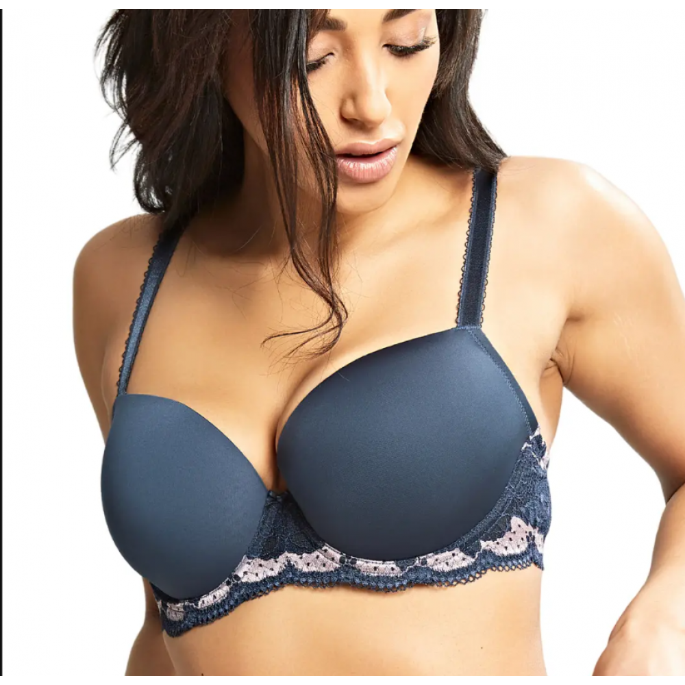 Σουτιέν για μεγάλο στήθος, Panache 7251 Clara Moulded Sweetheart Bra ΜΠΛΕ ΣΚΟΥΡΟ