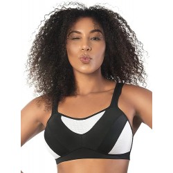 Αθλητικό Σουτιέν για μεγάλο στήθος, Parfait Lingerie P5541 Dynamic Mid-High Impact Sports Bra , ΜΑΥΡΟ