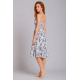 Rima-Beachwear 3129-01, Βαμβακερό Φόρεμα με  τιραντάκι, ΜΠΛΕ
