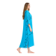 Rima-Beachwear 359-62, Μακρύ Καφτάνι Viscose Crincle με σχέδια, ΤΥΡΚΟΥΑΖ