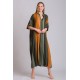 Rima-Beachwear 6522-04, Μακρύ Καφτάνι Παραλίας με τσέπες, ΚΥΠΑΡΙΣΣΙ
