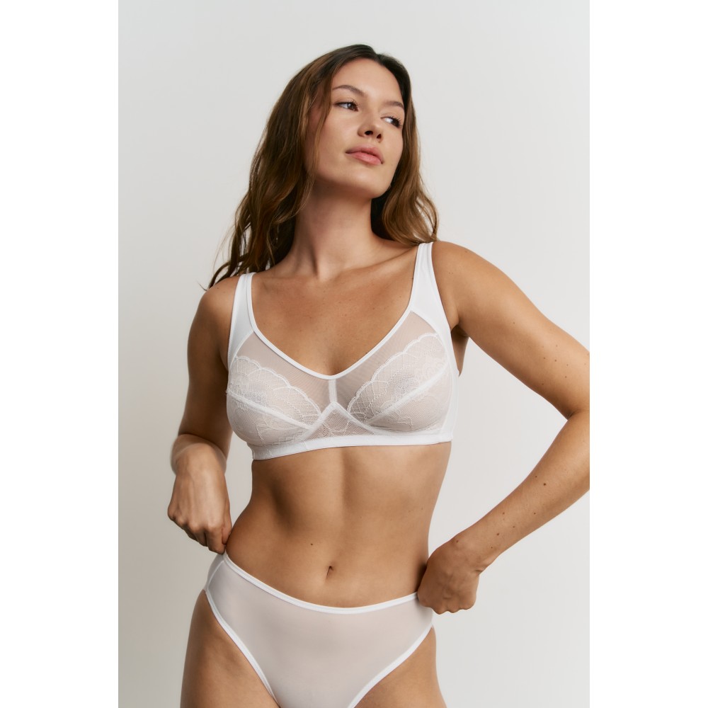 Promise W2021, Σουτιέν Δαντέλα Bralette χωρίς μπανέλα, ΑΣΠΡΟ