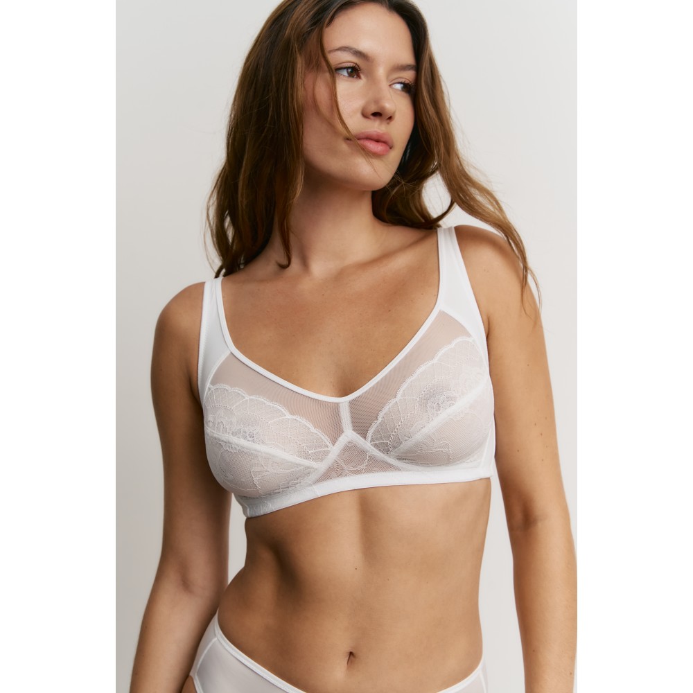Promise W2021, Σουτιέν Δαντέλα Bralette χωρίς μπανέλα, ΑΣΠΡΟ