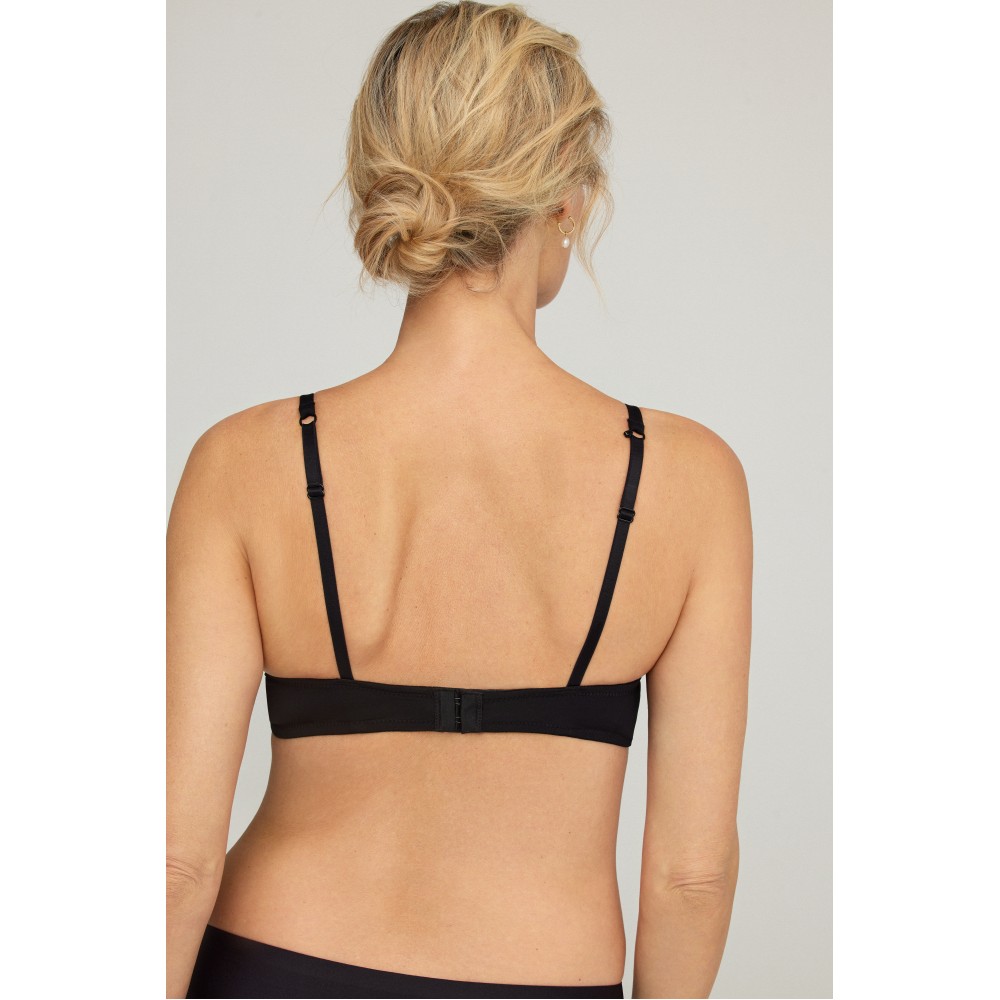 Promise W1801, Σουτιέν Push Up χωρίς  μπανέλα, ΜΑΥΡΟ