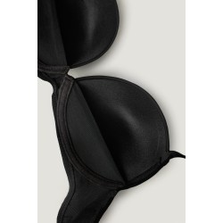 Promise W1801, Σουτιέν Push Up χωρίς  μπανέλα, ΜΑΥΡΟ