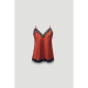 Σατέν Γυναικείο Τοπ Pen-ky Lingerie 56023, με δαντέλα ΚΕΡΑΜΙΔΙ