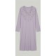 Pen-ky Lingerie 12953D2, Μακρύ Νυχτικό Βαμβάκι-Modal με δαντέλα, ΒΙΟΛΕΤΙ