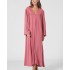 Pen-ky Lingerie, Florida 12698D1-633 Μάξι Νυχτικό με σούρα Υπερμεγέθη,  ΣΚΟΥΡΟ ΡΟΖ