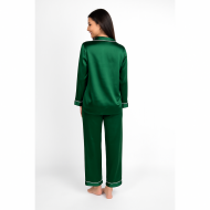 Pen-ky Lingerie 36641, Γυναικεία Σατέν Πυζάμα σε ανδρική γραμμή, ΠΡΑΣΙΝΟ