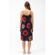 Pen-ky Lingerie  16014C4 Nora, Γυναικείο Καλοκαιρινό  Φόρεμα από Σατέν Βισκόζι, ΦΛΟΡΑΛ