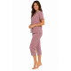 Γυναικεία Πυζάμα Πολυτελείας Pen-ky Lingerie Seniorita 35746C3-245, ΡΟΖ ΦΛΟΡΑΛ
