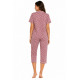 Γυναικεία Πυζάμα Πολυτελείας Pen-ky Lingerie Seniorita 35746C3-245, ΡΟΖ ΦΛΟΡΑΛ