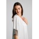 Pen-ky Lingerie 16409C5 BAIRA, Γυναικείο Midi Σατέν Νυχτικό με δαντέλα, ΓΚΡΙ-ΜΕΝΤΑ