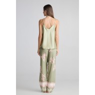 Pen-ky Lingerie 56020C5-95922C5, Γυναικείο Σετ Homewear με μακρύ παντελόνι και Τοπ, MENTA
