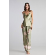 Pen-ky Lingerie 56020C5-95922C5, Γυναικείο Σετ Homewear με μακρύ παντελόνι και Τοπ, MENTA