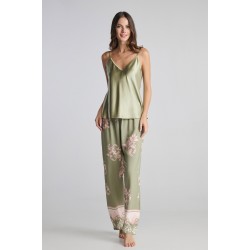 Pen-ky Lingerie 56020C5-95922C5, Γυναικείο Σετ Homewear με μακρύ παντελόνι και Τοπ, MENTA