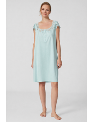 Pen-ky Lingerie 11705C6, Γυναικείο Νυχτικό Βαμβάκι-Μοντάλ Κοντό Μανίκι, ΜΕΝΤΑ