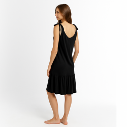 Pen-ky Lingerie 11791C3, Γυναικείο Μίνι Φορεματάκι με βολάν ΜΑΥΡΟ