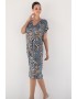 Φόρεμα Midi Pen-ky Lingerie Ismene 61326C2 με ζαπονέ μανίκι