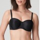 PrimaDonna Satin 0161331 Strapless για μεγάλο στήθος,  χωρίς επένδυση και ραφές ΜΑΥΡΟ