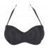 PrimaDonna Satin 0161331 Strapless για μεγάλο στήθος,  χωρίς επένδυση και ραφές ΜΑΥΡΟ