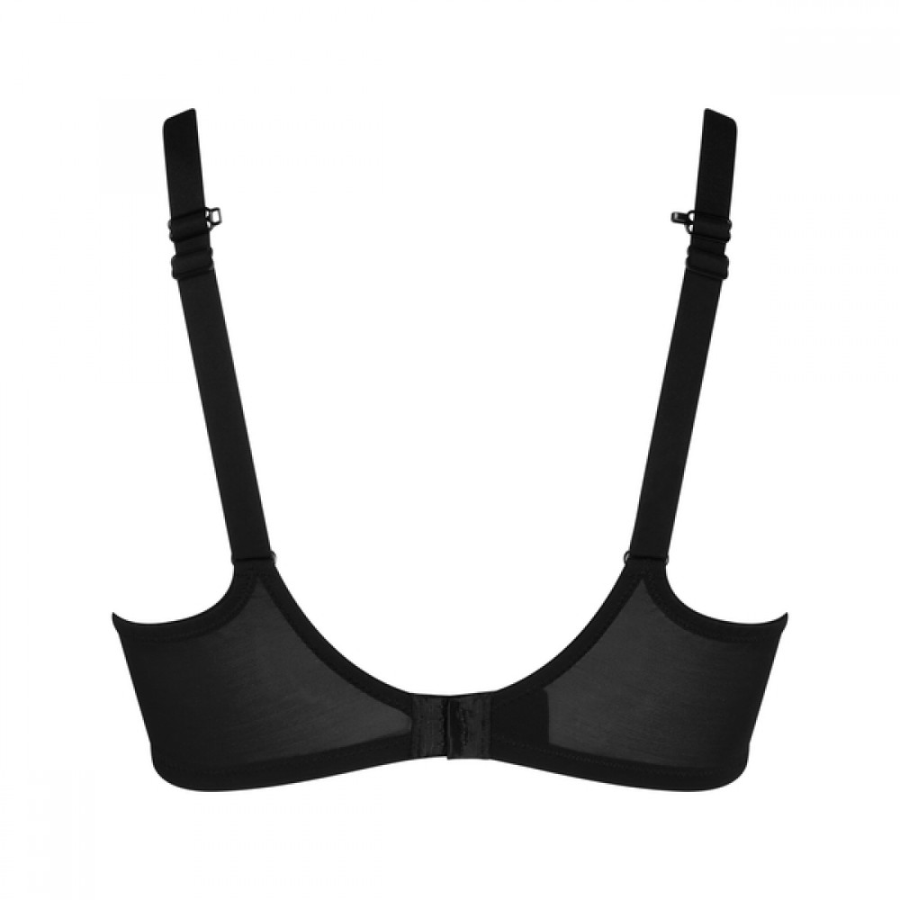 PrimaDonna Sheary 0142644, Γυναικείο Σουτιέν με βαθύ ντεκολτέ Half Padded Plunge Bra, ΜΑΥΡΟ