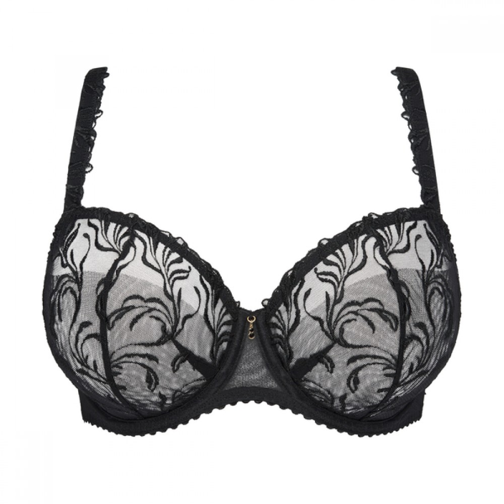 PrimaDonna, Solisse  0163642 Σουτιέν Balcony Bra με μπανέλα για μεγάλο στήθος, ΜΑΥΡΟ