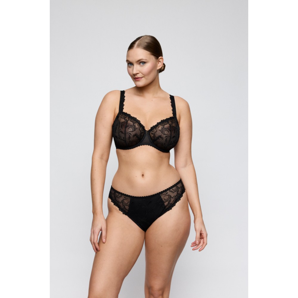 PrimaDonna, Solisse  0163642 Σουτιέν Balcony Bra με μπανέλα για μεγάλο στήθος, ΜΑΥΡΟ