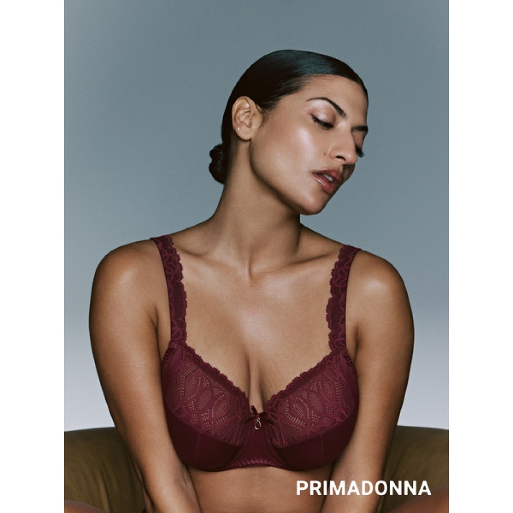 PrimaDonna SALERNO 0163530-EVR,  Σουτιέν Full Cup για μεγάλο στήθος, με μπανέλα, EVENING RED