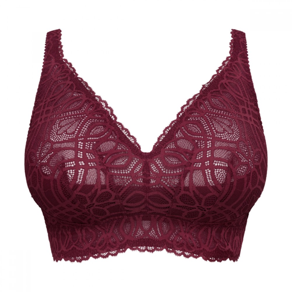 PrimaDonna SALERNO 0163536-EVR,  Σουτιέν Bralette για μεγάλο στήθος χωρίς μπανέλα, EVENING RED