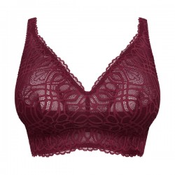 PrimaDonna SALERNO 0163536-EVR,  Σουτιέν Bralette για μεγάλο στήθος χωρίς μπανέλα, EVENING RED
