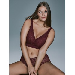 PrimaDonna SALERNO 0163536-EVR,  Σουτιέν Bralette για μεγάλο στήθος χωρίς μπανέλα, EVENING RED