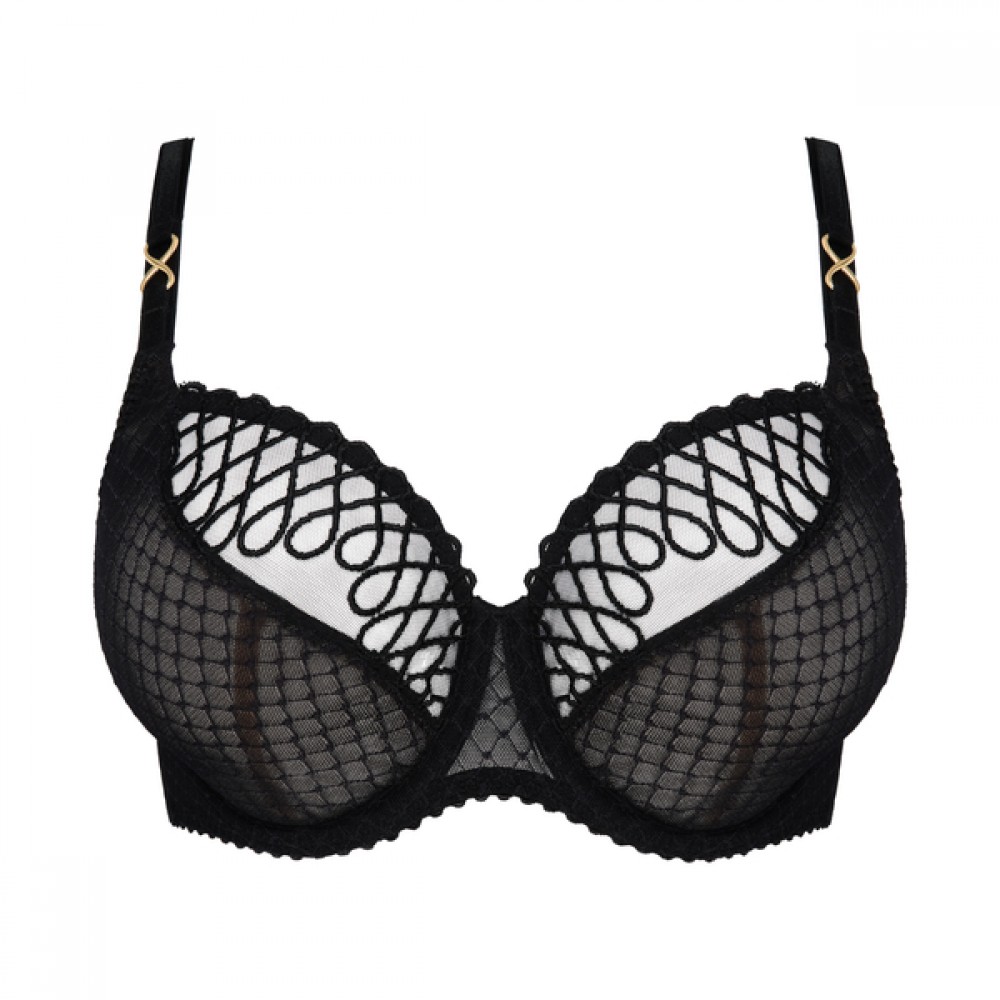 PrimaDonna JOKKO 0163634-ZWA  Σουτιέν Full Cup για μεγάλο στήθος με μπανέλα, ΜΑΥΡΟ