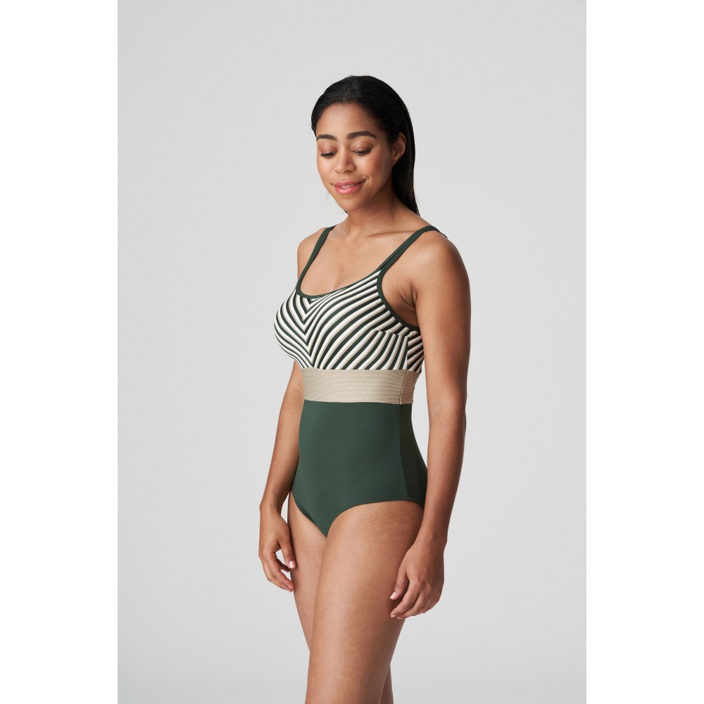 Oλόσωμο  PrimaDonna 4009638 Swim La Concha Malachite  για μεγάλο στήθος